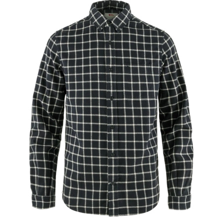 Koszula z długim rękawem męska Fjällräven Övik Flannel Shirt M Dark Navy-Chalk White (F82979-555-113)