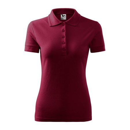 Koszulka polo damska Pique Polo (garnet) (MLI-21086)