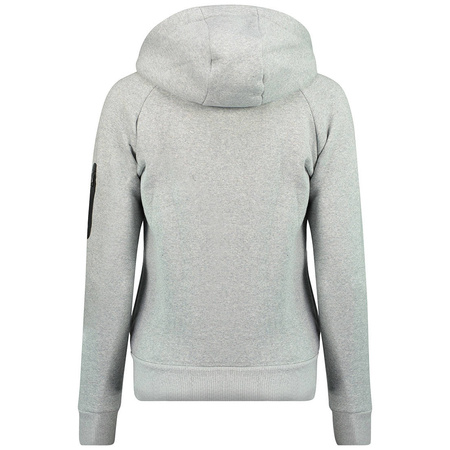 Bluza damska z kapturem Geographical Norway Fabuleuse EO Lady 100 GRIS CLAIR (WU5303F/GNO-LIGHT GREY)