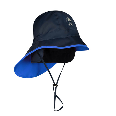 Czapka przeciwdeszczowa dziecięca dla chłopca/dziewczynki Trollkids Kids Rain Hat navy/glow blue (435-173)