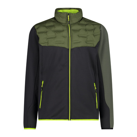 Kurtka sportowa męska CMP Man Jacket Hybrid pikowana góra zielona (32Z2927/U901)