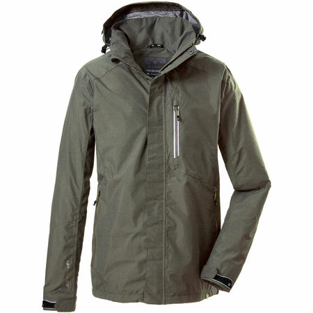 Wyprzedaż - Kurtka męska Killtec Jacket Carleb trekkingowa wodoodporna zielona (34723/756/M)