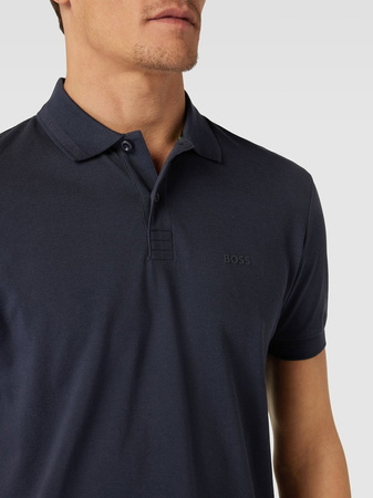 Koszulka Polo męska BOSS Pio 1 BLU regular fit granatowa (50507583-402)