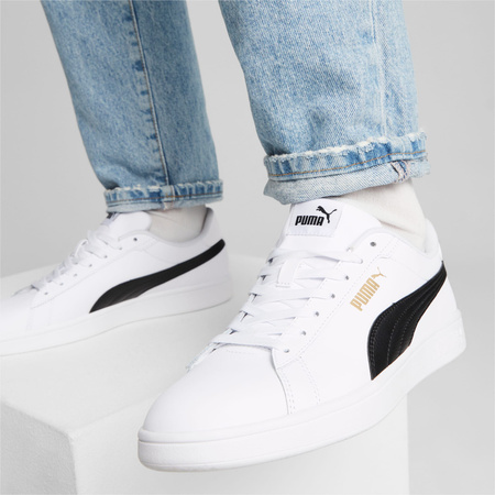 Wyprzedaż - Buty sportowe dmaskie/męskie Puma Smash 3.0 L White Black P białe (390987-11)