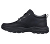 Buty skórzane wysokie męskie Skechers Knowlson Ramhurst półbuty jesienne czarne (204921-BLK)