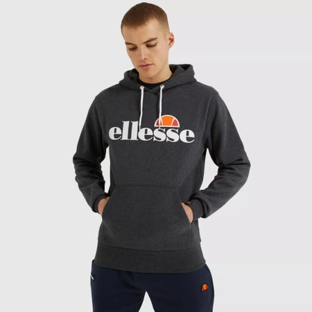 Wyprzedaż - Bluza z kapturem męska Ellesse SL Gottero OH Hoody Dark Grey Marl ciemnoszara (SHC07407-106)