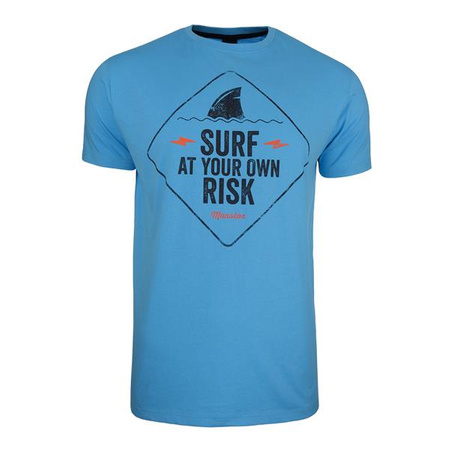 Koszulka Męskie Monotox SURF RISK BLUE Niebieski (SURFRISK20BLUE)