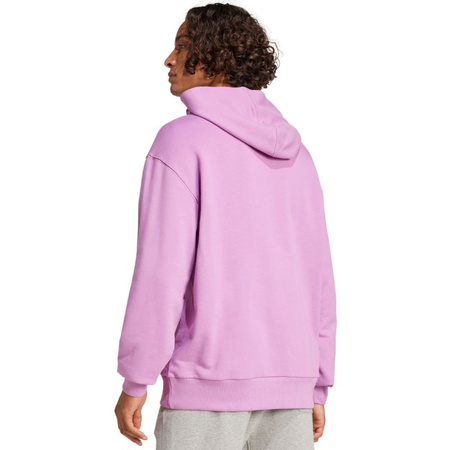 Bluza polarowa z kapturem męska adidas ALL SZN French Terry Hoodie M sportowa różowa (IY4160)