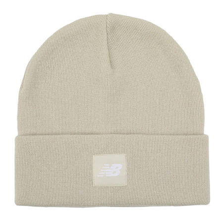 Czapka New Balance CUFFED BEANIE FLYING NB LOGO Beżowy (LAH13034TWF)