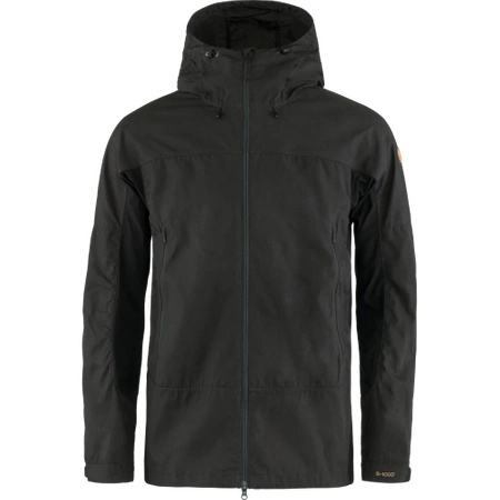 Kurtka softshell męska Fjällräven Abisko Lite Trekking Jacket M Dark Grey-Black (F86132-030-550)