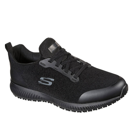 Wyprzedaż - Buty sportowe męskie antypoślizgowe Skechers Work Relaxed Fit Squad SR Myton czarne (200051EC-BLK)
