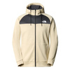 Bluza rozpinana męska The North Face M REAXION FLEECE FZ HD z kapturem beżowa (NF0A7Z9OZTI)