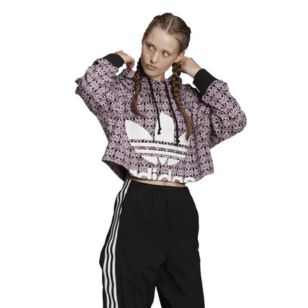 Damska bluza Adidas Originals AOP HOODIE (CR) w kolorze czarnym (FL4134)