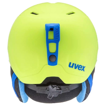 Kask narciarski dziecięcy Uvex Manic Pro zielony Lime Blue Met (56/6/224/64)