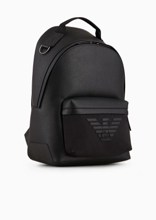 Wyprzedaż - Plecak miejski na laptopa męski Emporio Armani czarny (Y4O362-Y216J-81073)