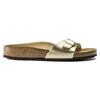 Klapki damskie Birkenstock Madrid Birko-Flor Gold narrow wąskie złote (1016107)