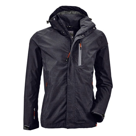 Wyprzedaż - Kurtka męska Killtec Jacket Carleb trekkingowa wodoodporna czarna (34723/200/M)