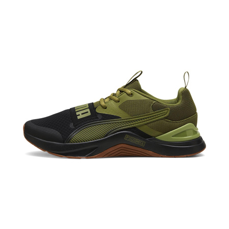 Buty sportowe męskie Puma Prospect Neo Force Black Olive Green siateczkowe oddychające zielone (379626-02)