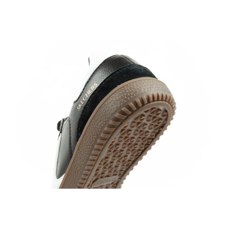 Skechers Kickoff buty sportowe damskie sneakersy czarne skórzane (185232/BKW)