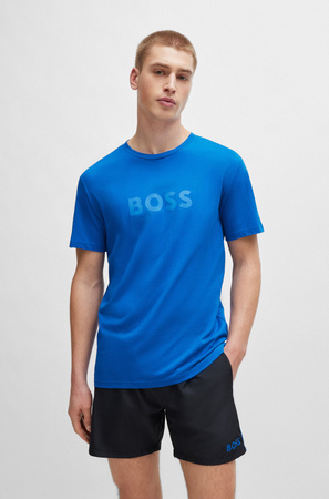 T-shirt męski BOSS RN Medium Blue niebieski (50503276-423)