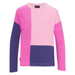 Bluzka ongsleeve bawełniana dziecięca dla dziewczynki Trollkids Girls Verdal Longsleeve mallow pink/wild rose (566-242)