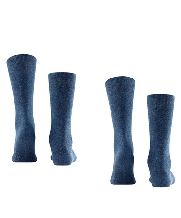 Skarpety męskie długie 2-pack FALKE Swing 2P SO navyblue m (14633-6490)