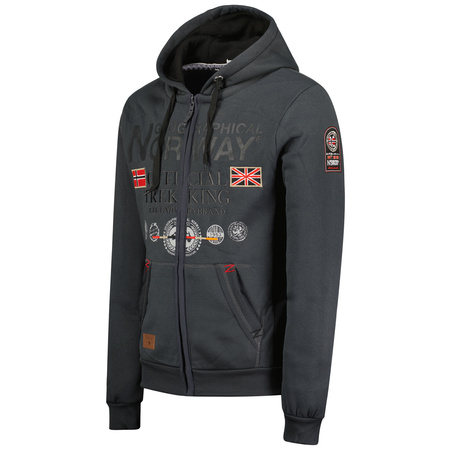 Bluza sportowa męska Geographical Norway Gafont Men 007 z kapturem granatowa (WW6208H/GN/Dark Grey)