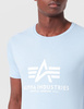 Koszulka męska Alpha Industries Basic T-Shirt z krótkim rękawem niebieski (100501-513)