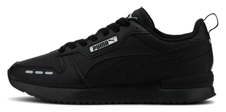 Wyprzedaż - Buty sportowe męskie czarne Puma R78 SL niskie wygodne sneakersy SoftFoam (374127-01)