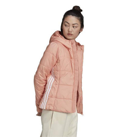 Kurtka przejściowa Adidas Originals Slim Jacket dopasowana z kapturem różowa  (H20210)