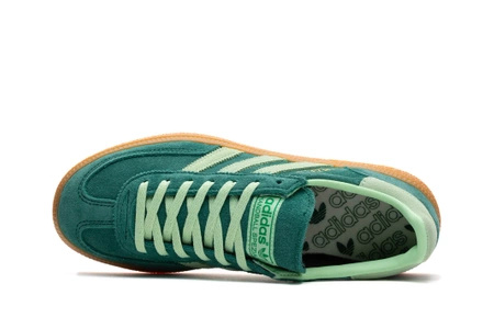 Buty sportowe damskie adidas Handball Spezial W Core Green z zamszową cholewką sneakersy zielone  (IE5896)