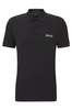 Wyprzedaż - Koszulka Polo męska BOSS Paule Charcoal slim fit czarna (50512789-016)