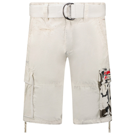 Bermudy Geographical Norway PASTEQUE EO MEN 063 biały męska (SX1425H/GNO-White)