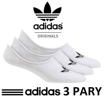 Wyprzedaż - Skarpety damskie/męskie białe adidas LOW CUT SOCK (FM0676)