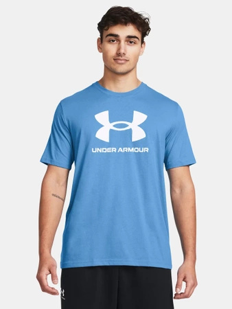 T-shirt męski Under Armour o luźnym kroju niebieski (1382911-444)