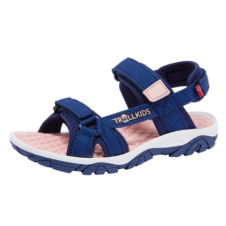 Sandały sportowe dziecięce dla chłopca/dziewczynki Trollkids Kids Oslofjord Sandal lotus blue/dahlia (268-185)