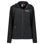 Bluza z kapturem Geographical Norway UNICIA LADY 224 ocieplany sportowy polar rozpinany czarny (WX3714F/GN)