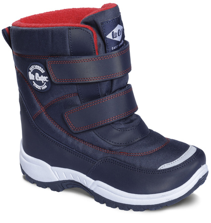 Śniegowce dziecięce Smartstep Lee Cooper Navy buty na zimę ocieplane granatowe (LCJ-23-44-1995K)