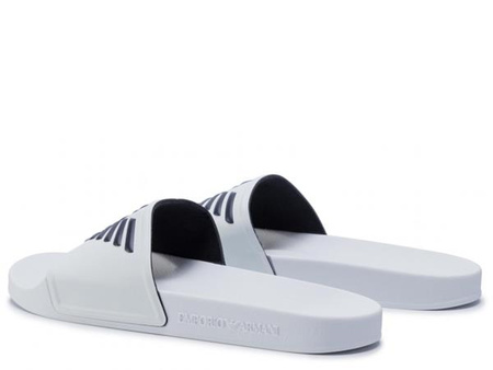 Klapki na lato męskie Emporio Armani Pool Mod Slides plażowe sportowe biały (XL828-X4PS01-M586)