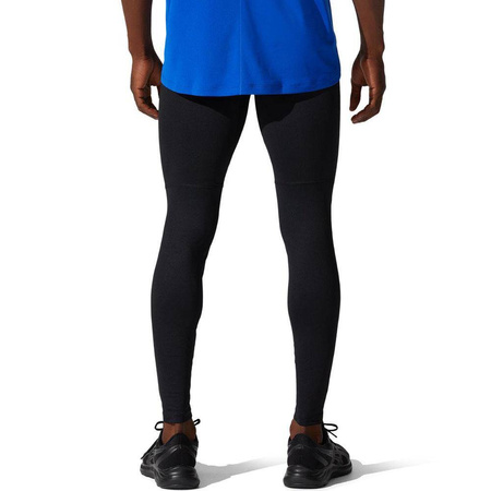 Legginsy męskie Asics Core Tight M do biegannia treningowe z odblaskowym logo czarne (2011C345-001)