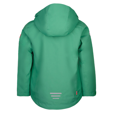 Kurtka przeciwdeszczowa dziecięca dla chłopca/dziewczynki Trollkids Kids Telemark Jacket leaf green/dahlia (390-336)