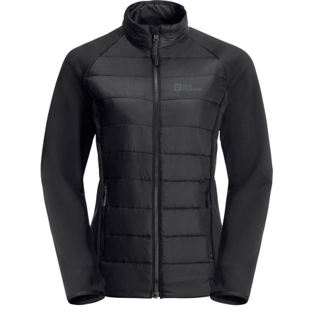 Wyprzedaż - Kurtka trekkingowa damska Jack Wolfskin Geisshorn 3in1 JKT W wiatroszczelna czarna (1115601_6000)