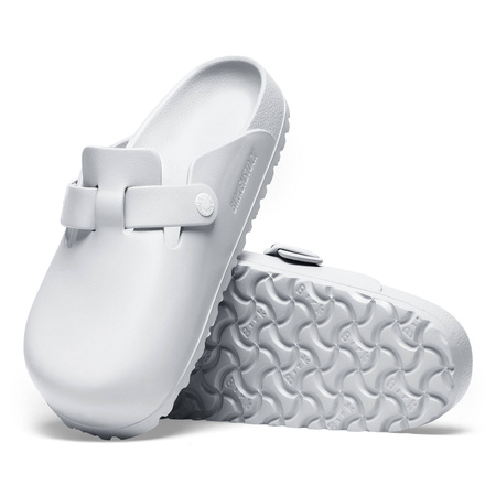 Chodaki męskie Birkenstock Boston Essentials EVA White medyczne klapki regular szerokie (1002315)