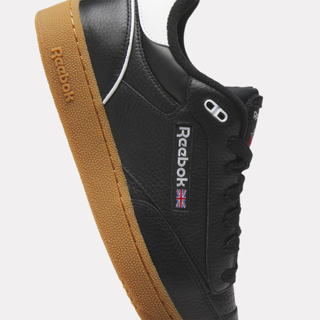 Wyprzedaż - Buty męskie Reebok Club C Bulc sneakersy skórzane czarne (100033925)