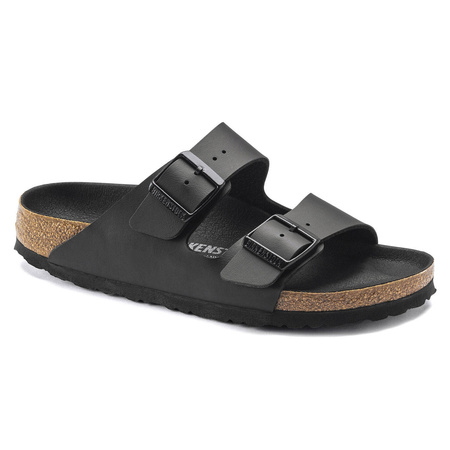 Klapki damskie/męskie Birkenstock Arizona Birko-Flor Black regular szerokie (1019098)