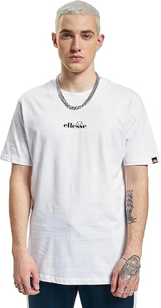 Wyprzedaż - Koszulka na lato męska Ellesse Ollio Tee White bawełniana biała (SHP16463-908)