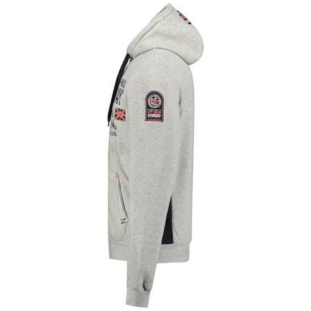 Bluza z kapturem męska Geographical Norway Gafont Men 007 dresowa szara (WW6208H/GN/Blended Grey)