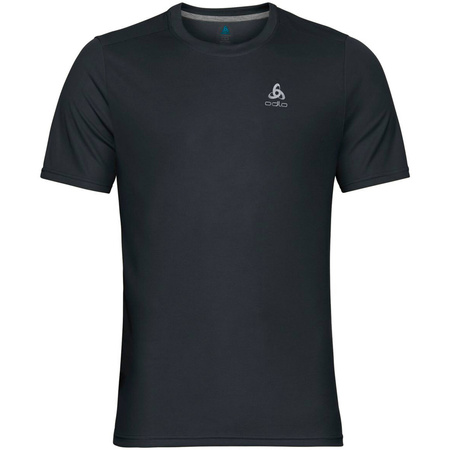 Wyprzedaż - Koszulka sportowa męska Odlo T-shirt crew neck s/s F-DRY oddychająca czarna (550822/15000)