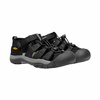 Sandały trekkingowe dziecięce na lato Keen Newport H2 Black/Keen Yellow czarne (KE-1022838)