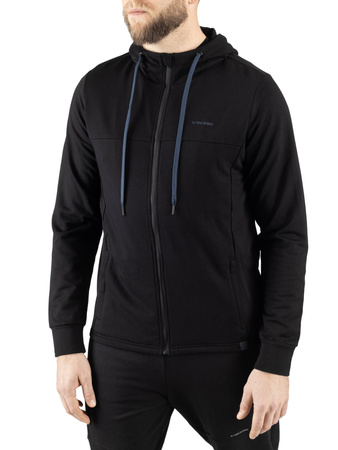Wyprzedaż - Męska bluza z bambusa Viking Lonetree Hoodie Bamboo Man czarna (730/25/9444/0900)